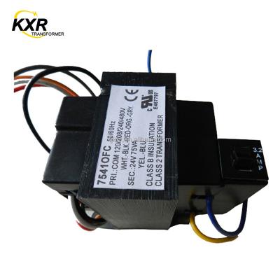 China Power UL/CUL 120V/208V/240V/277V/480V to 24V 50VA to 100VA Heavy Duty Transformer with Circuit Breaker for HVAC for sale