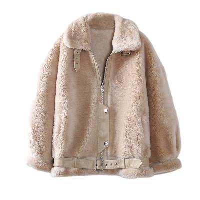 China Anti-Wrinkle Wholesales High Quality Coat Teddy Faux Fur For Women Leather Jacket for sale