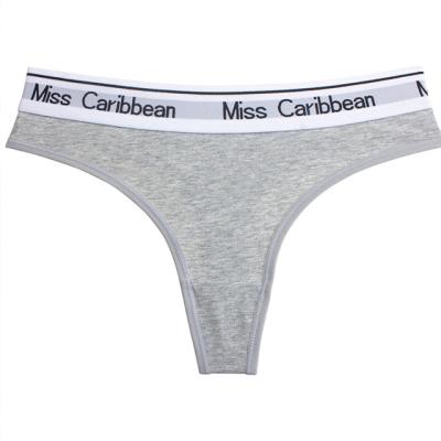 China Viable Hot Seamless Thong Women's Cotton Ladies Low Rise Panties Underwear Letter for sale