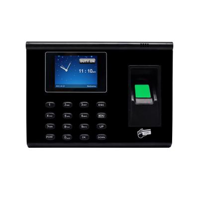 China ABS TCP/IP Fingerprint Time Attendance Card Password Recognition ID Card Recognition Attendance Time Recorder Machine for sale