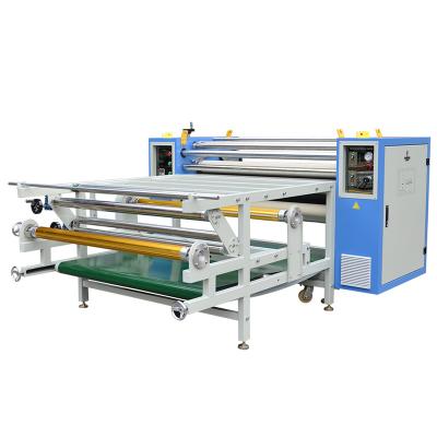 China Top Feeding Type Automatic Thermal Heat Transfer T-shirt High Productivity Table Top Oil Heating Machine for sale