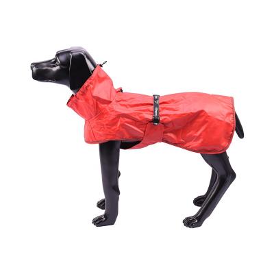 China BlackDoggy WD Pet Waterproof Raincoat Large Dog Stocked Rain Jacket for sale