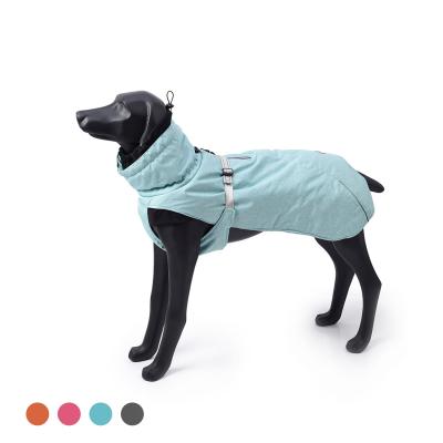 China Sustainable Pet Clothing BlackDoggy Running Windproof Dog Clothes Winter Coat Greyhound Outdoor Jacket for sale