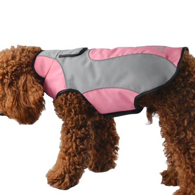 China Sustainable Water Repellent Pet Clothing Dog Spring Clothes Softshell Fleece Jacket With Pink Look for sale