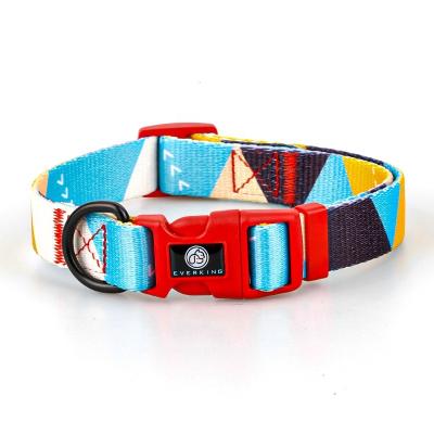 China Customized New Arrival Personalized Charm Printing Pattern Pet Collar For Cute Dog for sale