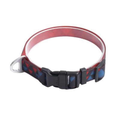 China BlackDoggy Personalized PVC Dog Collar Waterproof Dirt Repellent Coating With Custom Printing for sale