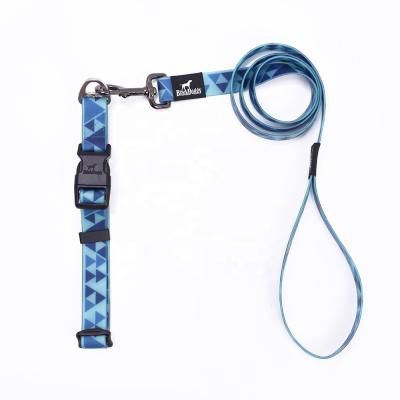 China New Design Personalized Waterproof PU Pet Collar Dog Leash for sale