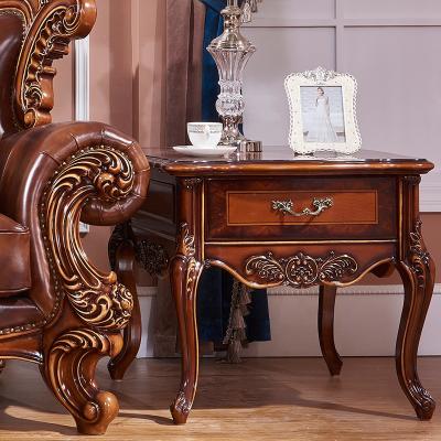 China Durable 2019 Luxury Antique Wood Side Table For Sofa for sale