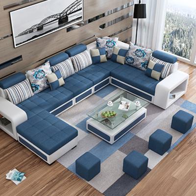 China Super Comfortable High Quality L Shape Fabric Corner Furniture 12 Seaters Sectionals Loveseats Living Room Sofas for sale