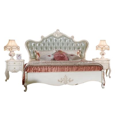 China Luxury Factory Custom Classic King Size Furniture Bed Antique Bedrooms for sale