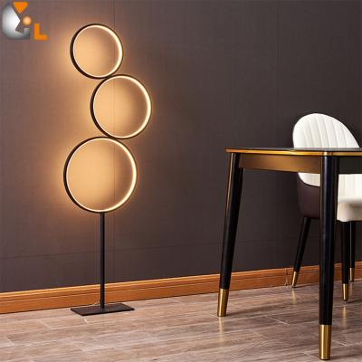 China Modern Simple Creative Modern Nordic Floor Lamp Round Led Decorative Standing Floor Lamp For Living Room for sale