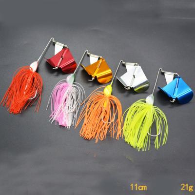 China Lead 21g 11cm Willow Blade And Spinning Counter Blades Silicone Edges Spinnerbait Lures For Bass Pike Metal Lure for sale