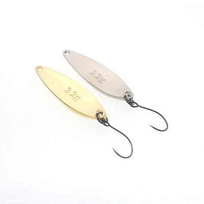 China Wholesale Spoons 1.7g -5g Gold Silver Copper Fishing Metal Lures Hard Groundbaits For Bass Trout Salmon Pike Walleye for sale