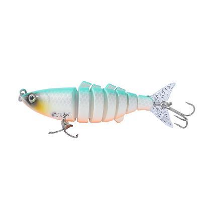 China ABS Wholesale 11cm Realistic Artificial Tackle 8 Lure Hard Bait Swimbait Isca Multi Segmented Fishing Joint for sale