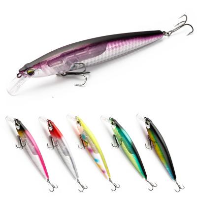 China Minnow 18.5g ABS 13cm Long Lure Fishing Floating Plastic Molded Minnow For Bass Trout Walleye Redfish Saltwater for sale