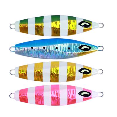 China Slow Lead Luminous Metal Casting Lead Autumn Flat Fishing Baits Sinking Bait Seawater Deap Vertical Sea Fishing Bait Building Lure for sale