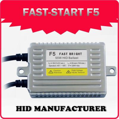 China F5 55W Quick start Classicl model hid xenon ballast for sale