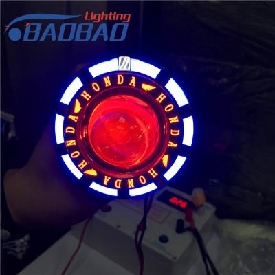 China LED13 motorcycle led projector lens,non-fan version with X-case, Honda, Yamaha, Toyota colorful angel eye,red blue devil for sale