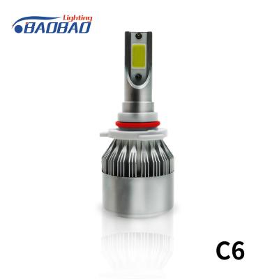 China C6 30W 3600Lumen COB Car LED headlight for sale