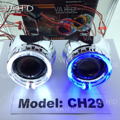 China CH29  2.5inch Round Crystal angel eye Bixenon Car hid xenon projector kit for sale