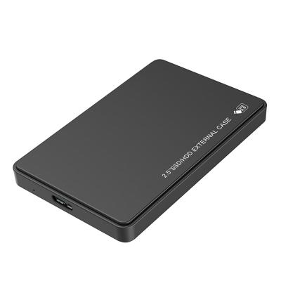 China Plastic Custom Logo USB2.0 HDD Enclosure 2.5 Inch External Hard Drive Box Case for sale