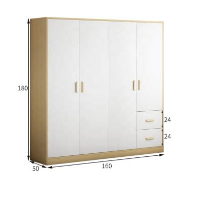 China Adjustable Huge Modern Wardrobe Bedroom Furniture Wooden Wardrobe Storage (Size) Capacity Wardrobe for sale