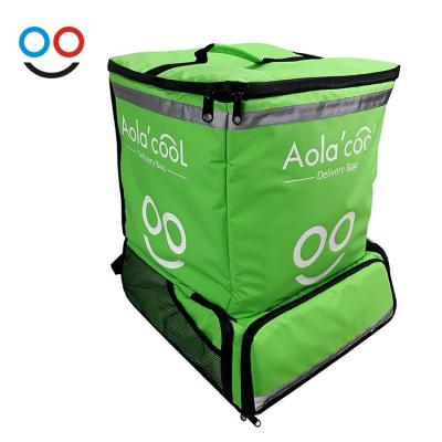 China Waterproof Custom Waterproof Bag Keep Food Warm Insulated Cooler Food Delivery Bag With Logo for sale