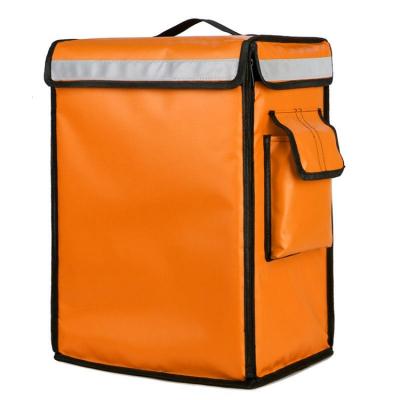 China Waterproof Customize Expandable Waterproof 500D PVC backpack Reflecting Strips thermal insulated pizza food delivery bag for sale