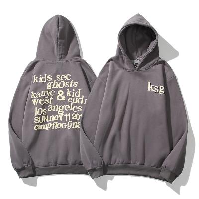 China Anti-wrinkle Kanye West Solid Fleece Hoodie Hip Hop Stranger Things Ks Hooded Hoodies for sale