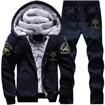 China Hotsale QUICK DRY winter thick fleece tracksuits tracksuit for men /Mens polyester sports wear tracksuit for sale