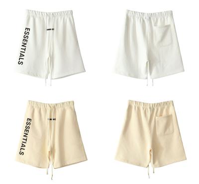 China 3M Reflective Letter Embroidered Short Cotton 1:1 High Street Anti-wrinkle Men's Basics Casual Pants for sale