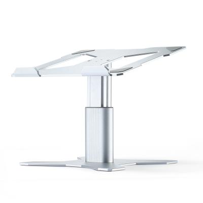 China Modern Aluminum Ergonomic Height Adjustable Notebook Stand Riser Computer Laptop Stand Fits 10-15.6