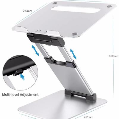 China Height Adjustable (Height) Angle Adjustable Ergonomic Rest To Stand Laptop Stand Converter Aluminum Laptop Stand for sale