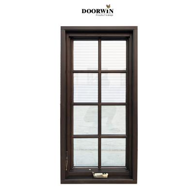 China High Quality Newest Magnetic Screen Style Crank Out Thermal Break Aluminum Series Alloy Casement Glazing Windows Residential for sale