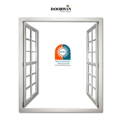 China High Quality Magnetic Screen Doorwin Wood Clad Aluminum And Broken Deck Aluminum With Iow-E Glass Casement Windows Home for sale