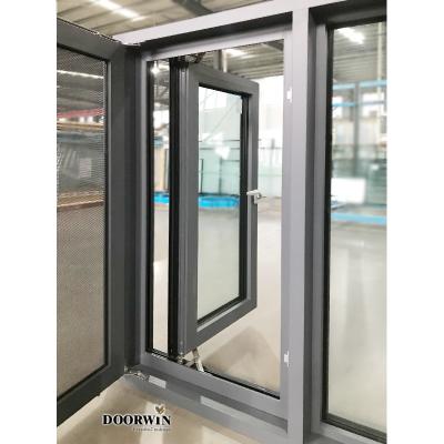 China Swing Quality Hardware Aluminum Profile Tilt And Turn Outswing German Standard Window Manufacturers for sale