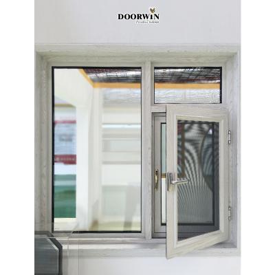 China Brown Color Thermal Break Aluminum Swing -Swing Windows With Aluminum Mosquito Nets Windows In Pakistan for sale