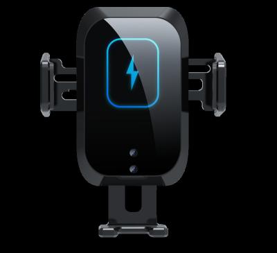 China 15w Induction Adjustable Infrared Gyro Mirror Linkage Qi Car Fast Fast Charging Wireless Charger Suitable For Iphone12 for sale
