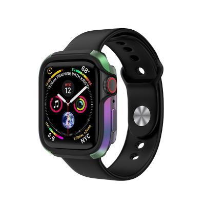 China Vogue monochrome collision avoidance tpu watch case for apple watch 40mm 45mm for screen protector case Iwatch bumper series 7 6 5 4 3 for sale