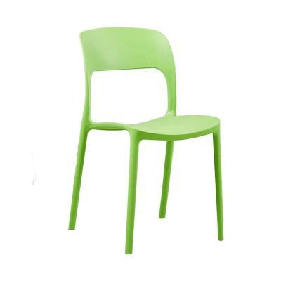 China Cheap Wholesale Affordable Stackable Green Plastic Restaurant Dining Chairs for sale