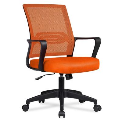 China (Size) Adjustable Ergonomic Office Chair Swivel Office Chair With Adjustable Mesh Backrest Rocker Function Height Orange for sale