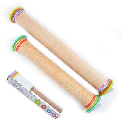 China Sustainable Baking Tool Rolling Pin With Adjustable Pressure Stick And Pastry Boards for sale