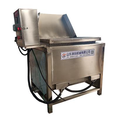 China Automatic Chips Discharge Peanut Batch Fryer Machine Factory Industrial Automatic Potato Frying Machine for sale