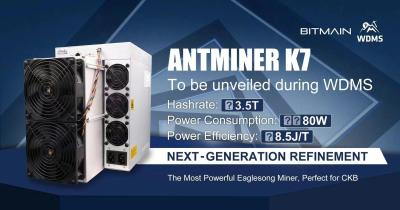 China Het Algoritme van Bitmainantminer K7 CKB Te koop