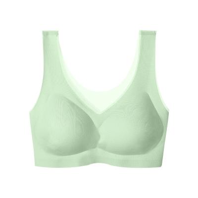 China Breathable Most Powerful Latex Underwear Thin Back Beauty Breathable Breast Lift Comfortable Sleep Bra for sale