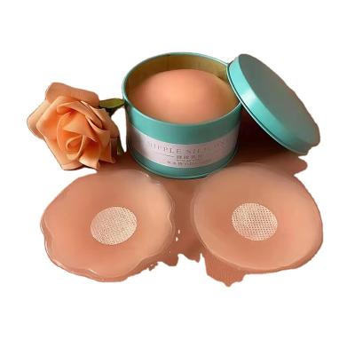 China Breathable Silicone Breast Paste Anti Bump Nipple Paste Chest Silicone Swimming Invisible Bra for sale