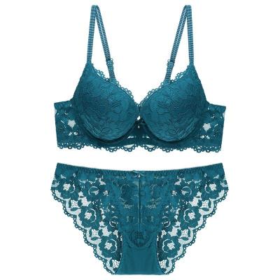 China Discount Price Breathable Lace Lingerie Bra Cotton Sexy Cup Push Up Bras Fit Upper Thin Bottom Thick Underwear for sale