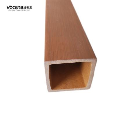 China Modern Design Exterior Decorative Wood Plastic Composite WPC Hollow Timber Screening for sale