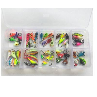 China Lead 15pcs 18pcs 25pcs 26pcs 27pcs 36pcs 54pcs/box Ice Fishing Ice Fishing Lure With Lead Ice Fishing Jigs for sale