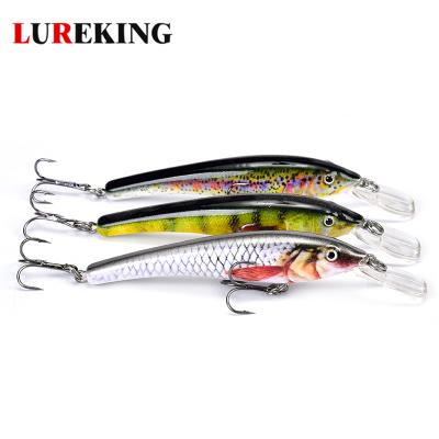 China ABS Lureking Fast Boarding Big Float Minnow Lure , 3D Eyes Soft Body Minnow Fishing Lure for sale